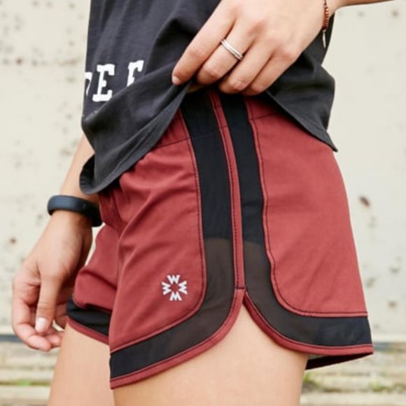 Without Walls Pants - Without Walls 3 Inch Shorts Striped Red Size Small